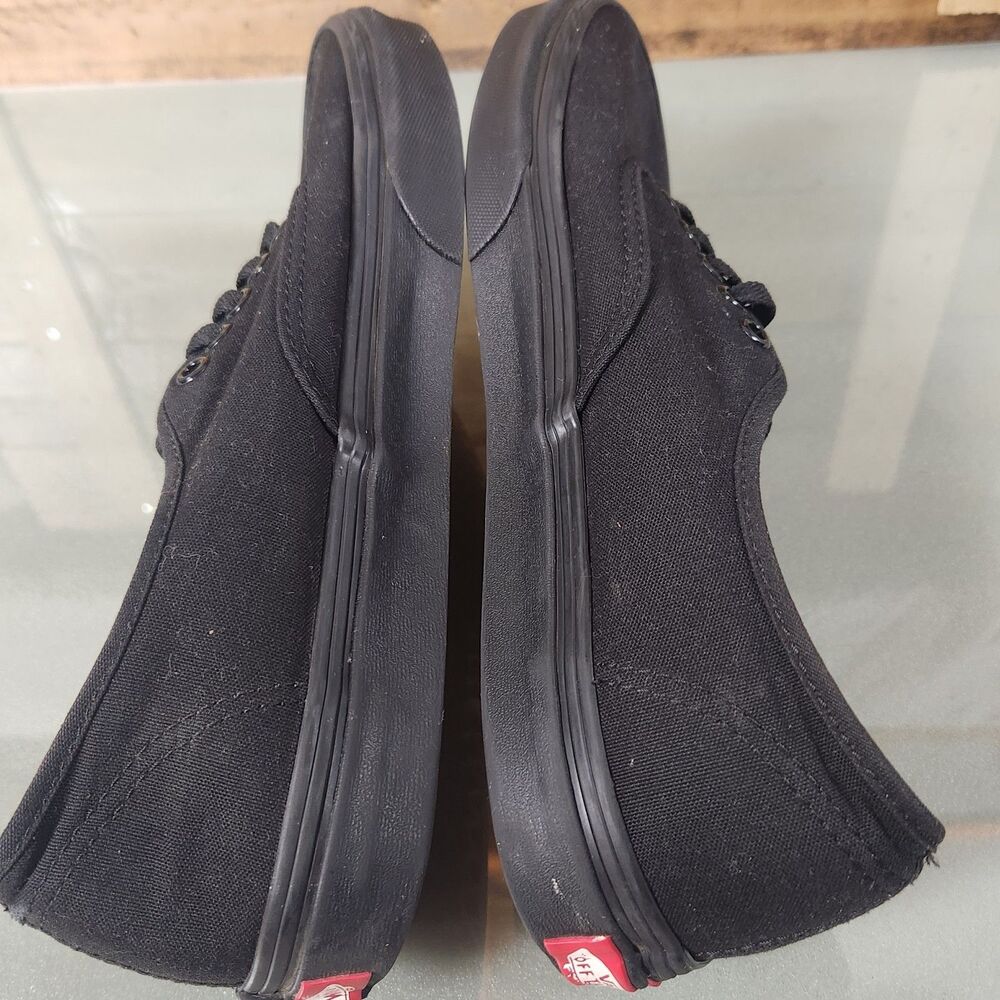 Vans Authentic Black Canvas Skate Shoes Men’s 8.5 Women’s 10 Classic - Picture 5 of 11